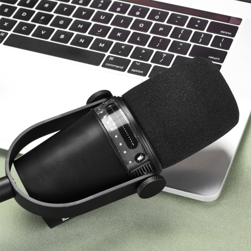 غطاء واقي من الرياح للميكروفون - مراجعة Shure Mic Mv7 وسعره