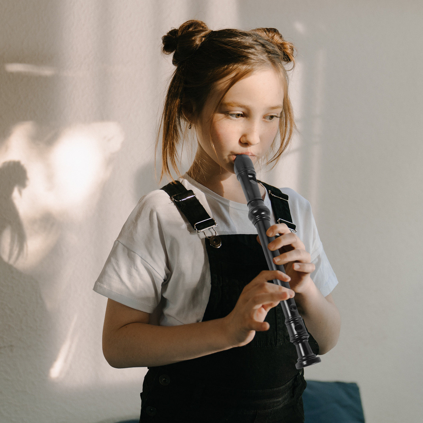 آلة ريكورد سوبرانو شفافة سوداء - مراجعة Soprano Recorder Plastic وسعره